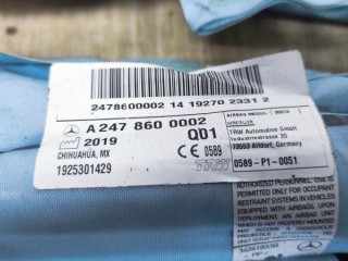 Подушка безопасности боковая (шторка) левая, ориг. номер A2478600002, MERCEDES-BENZ GLB X247 07/2019 -