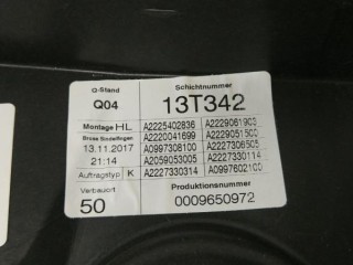 Стеклоподъемник задний левый, ориг. номер A2225402836, MERCEDES-BENZ S-CLASS W222, V222, X222 05/2013 -