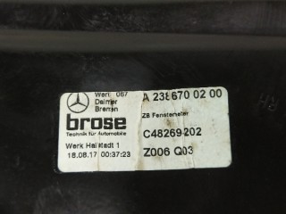 Стеклоподъемник задний правый, ориг. номер A2386700200, MERCEDES-BENZ E-CLASS купе C238 12/2016 -