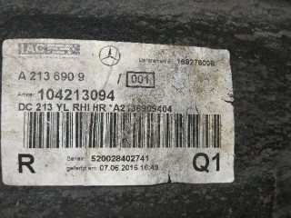 Защита арок задняя правая (подкрылок), ориг. номер A2136909404, MERCEDES-BENZ E-CLASS W213 01/2016 -