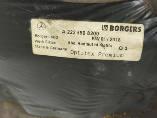 Защита арок задняя правая (подкрылок), ориг. номер A2226908200, MERCEDES-BENZ S-CLASS W222, V222, X222 05/2013 -