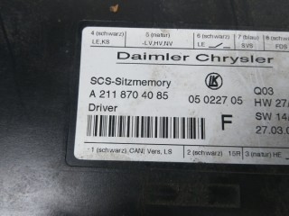 Блок управления сиденьем, ориг. номер A2118704085, MERCEDES-BENZ CLS C219 10/2004 - 02/2011