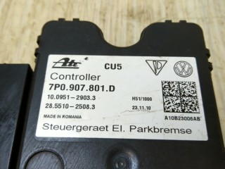 Блок ручника (стояночного тормоза) Volkswagen Touareg, ориг. номер 7P0907801D, VW TOUAREG 2010-2014