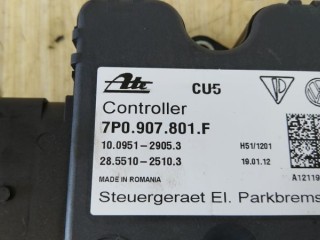Блок ручника (стояночного тормоза) Volkswagen Touareg, ориг. номер 7P0907801F, VW TOUAREG 2010-2014