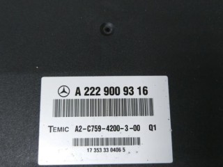 Блок управления пневмоподвеской, ориг. номер A2229009316, MERCEDES-BENZ S-CLASS W222, V222, X222 05/2013 -