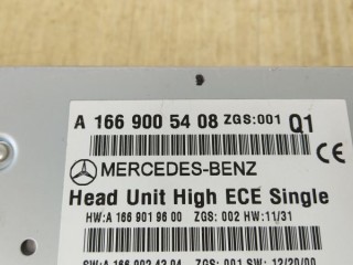 Магнитола, ориг. номер A1669005408, MERCEDES-BENZ M-CLASS W166 06/2011 - 12/2015