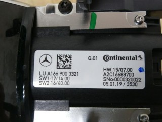 Магнитола, ориг. номер A1669003722, MERCEDES-BENZ GLS X166 11/2015 - 04/2019