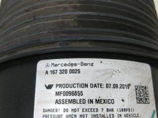 Пневмоподушка задняя правая, ориг. номер A1673200025, MERCEDES-BENZ GLE W167 01/2019 - 12/2025