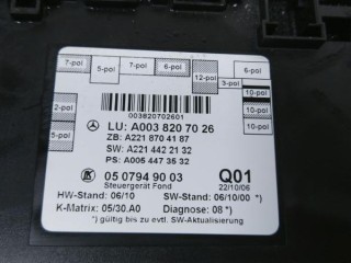 Блок управления двери задней левой, ориг. номер A0038207026, MERCEDES-BENZ S-CLASS W221 09/2005 - 12/2013
