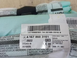 Подушка безопасности боковая (шторка) левая, ориг. номер A1678603101, MERCEDES-BENZ GLE W167 01/2019 - 12/2025