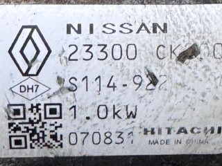 стартер, ориг. номер S114922, 070831, 233300CK200, Renault Laguna 2 поколение [рестайлинг] 2005-2007