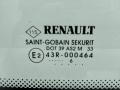 Стекло кузовное боковое левое Renault Clio III 2006г. - фото №2