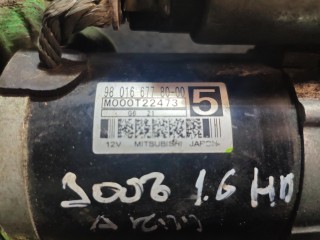 стартер, ориг. номер 9801667780, Peugeot 3008 2 поколение 2016-2020