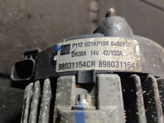 генератор, ориг. номер 98031154CR, Opel Zafira B [рестайлинг] 2008-2014