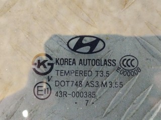 стекло двери задней левой, Hyundai Santa Fe 2 поколение 2005-2010
