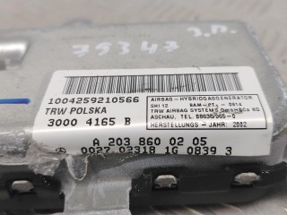 подушка безопасности двери задняя правая, ориг. номер A2038600205, Mercedes-Benz C W203 2000-2004