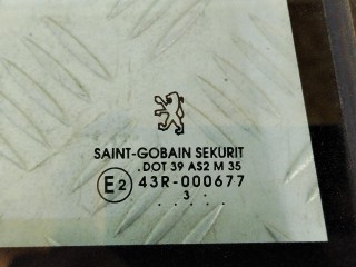 стекло двери задней правой, Peugeot 607 1 поколение 2000-2004