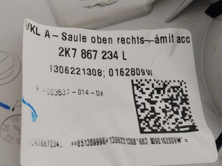 обшивка стойки передней правая, ориг. номер 2K7867234L, Volkswagen Caddy 5 поколение 2020-2026