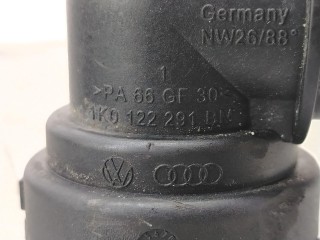 фланец (тройник) системы охлаждения, ориг. номер 1K0122291BM, Skoda Octavia 2 поколение [рестайлинг] 2008-2013