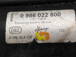 стартер, ориг. номер 0986022800, Renault Megane 2 поколение 2002-2006