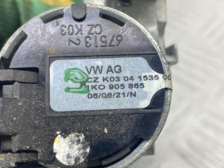 замок зажигания, ориг. номер 1K0905865, CZK0304153500, Skoda Octavia 2 поколение 2004-2009
