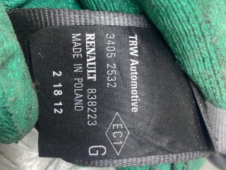 ремень безопасности передний левый, ориг. номер 34052532, 838223, Renault Clio 3 поколение [рестайлинг] 2009-2014
