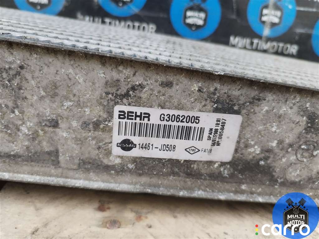 14461JD50B Интеркулер Nissan Qashqai 2008г. - фото №3