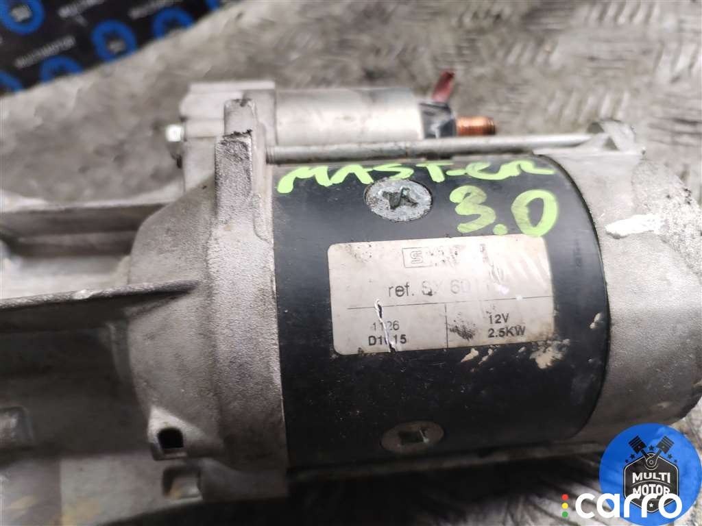 Стартер Renault Master 2003-2010, 3.0 л, дизель, фото 4