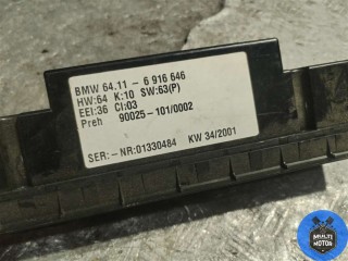 Блок управления печки/климат-контроля, ориг. номер 6916646, BMW X5 E53 1999-2003