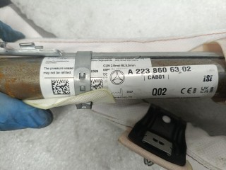 Подушка безопасности боковая (шторка) левая, ориг. номер A2238606302, Mercedes-Benz S W223 2020-2026
