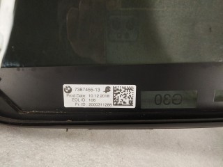 стекло двери задней левой, ориг. номер 7387455-13, BMW 5 G30/G31 2016-2020