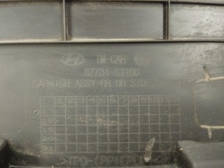 молдинг двери задней левой, ориг. номер 87731-S1100, Hyundai Santa Fe 4