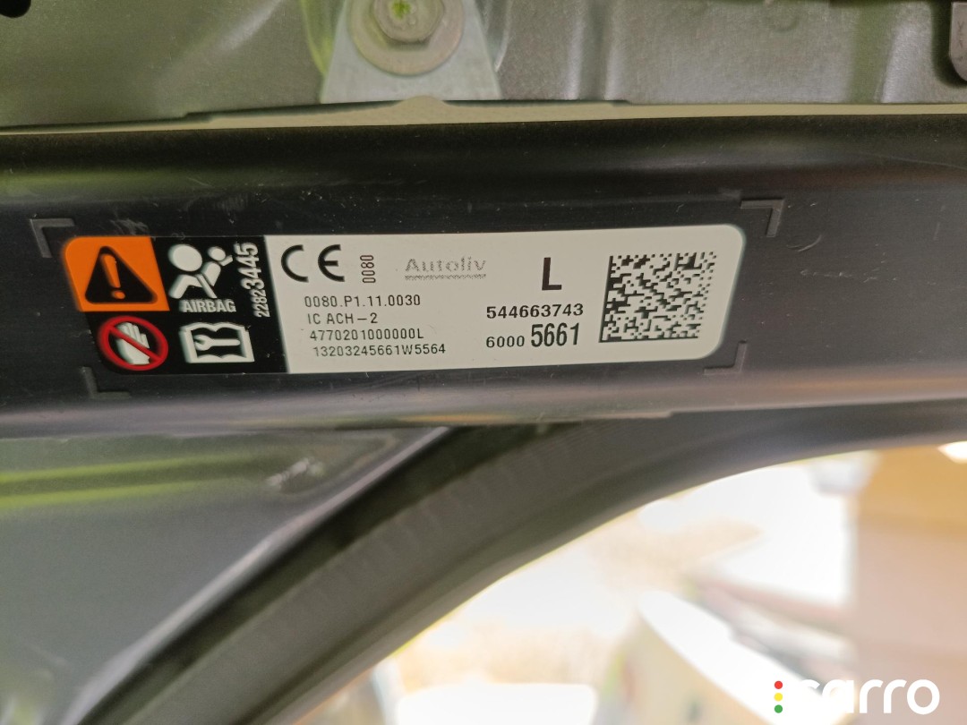 Подушка безопасности боковая (шторка) левая Buick Encore GX 2019-2023, 544663743, фото 4