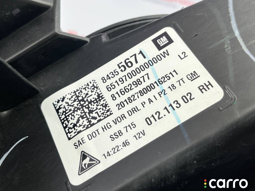 фара правая GMC Terrain 2 поколение 2017-2021, 84355671, фото 14