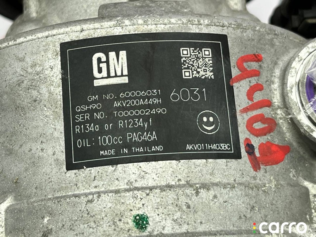 компрессор кондиционера Buick Encore GX 1 поколение 2019-2023, 1.2 л, 60006031, фото 8