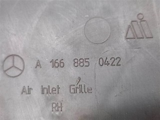 Решетка в бампер правая, ориг. номер A1668850422, Mercedes ML W166 2011-2015