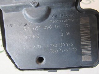Заслонка дроссельная, ориг. номер A6510900470, Mercedes GLK X204 2012-2015