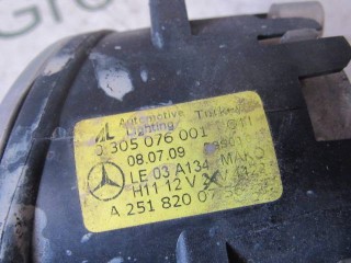 Фара противотуманная левая, ориг. номер A2518200756, Mercedes ML W164 2008-2011