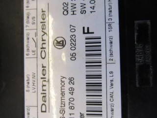 Блок управления сиденьем, ориг. номер A2118704926, Mercedes SLK R171 2004-2008