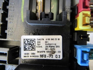 Блок предохранителей, ориг. номер A1665402350, Mercedes ML W166 2011-2015
