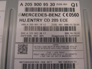 Магнитола, ориг. номер A2059009530, Mercedes GLC X253 2015-2019