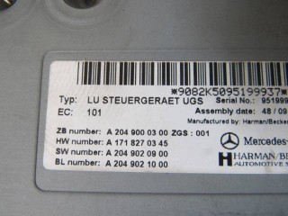 Блок управления магнитолой, ориг. номер A2049000300, Mercedes C W204 2007-2011