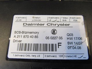 Блок управления сиденьем, ориг. номер A2118704085, Mercedes E W211 2006-2009