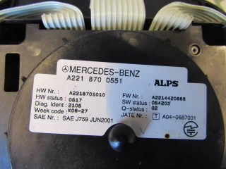 Джойстик управления мультимедиа, ориг. номер A2218700551, Mercedes CL W216 рестайлинг 2006-2010