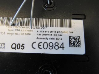 Блок навигации, ориг. номер A1728100011, Mercedes E C207 2013-2016