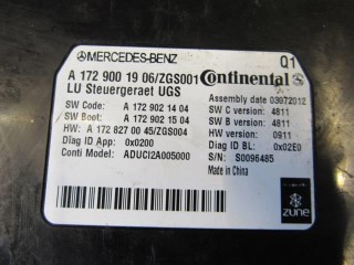 Блок управления магнитолой, ориг. номер A1729001906, Mercedes SLK R172 2011-2016