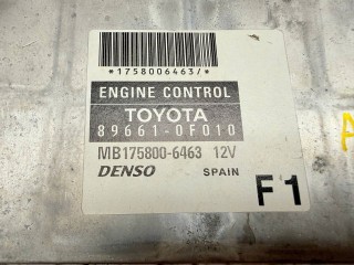 блок управления двигателем, ориг. номер 896610F010, MB1758006463, Toyota Corolla Verso 2 поколение AR10 2001-2004