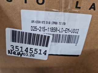 Фара правая, ориг. номер 21511B5RLDEM, Nissan Note E11 2008-2013