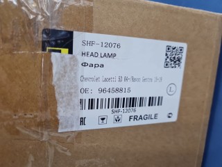 Фара левая, ориг. номер SHF12076, Chevrolet Lacetti 2004-2013