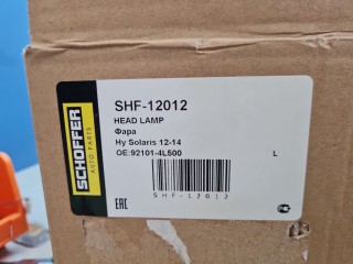Фара левая, ориг. номер SHF12012, Hyundai Solaris 2010-2014